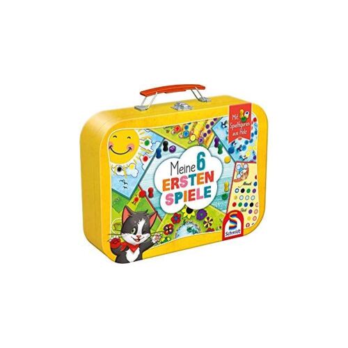 Schmidt - Az én első 6 játékom társasjáték-gyűjtemény sárga fém kofferben