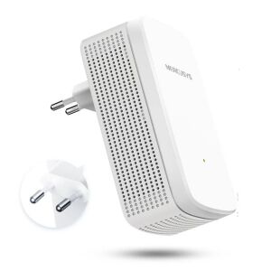 Mercusys ME20 Dual Band WiFi Range Extender, angled view - Signal Booster