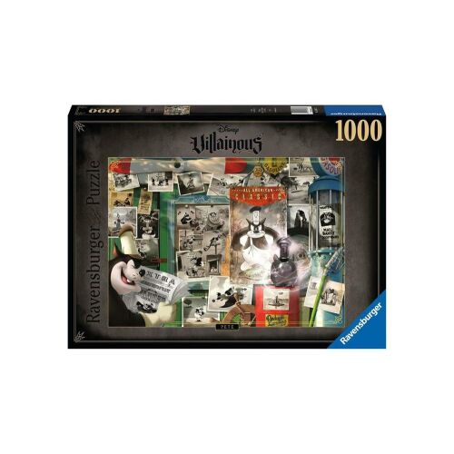 Ravensburger 1000 darabos kirakós játék, Disney Gonoszai Pete, a Disney rajzfilmből származó képekből álló kollázs - Ravensburger