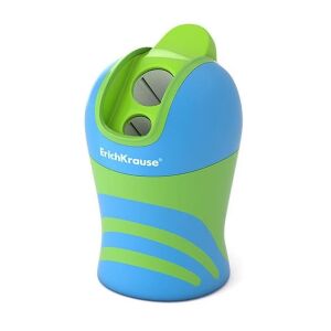 Erich Krause Cyber Sport kék és zöld kéthlyukú tartályos hegyező - Erich Krause