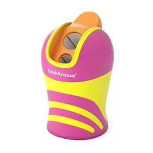 Erich Krause Cyber Sport rózsaszín és sárga kétlyukú tartályos hegyező - Erich Krause