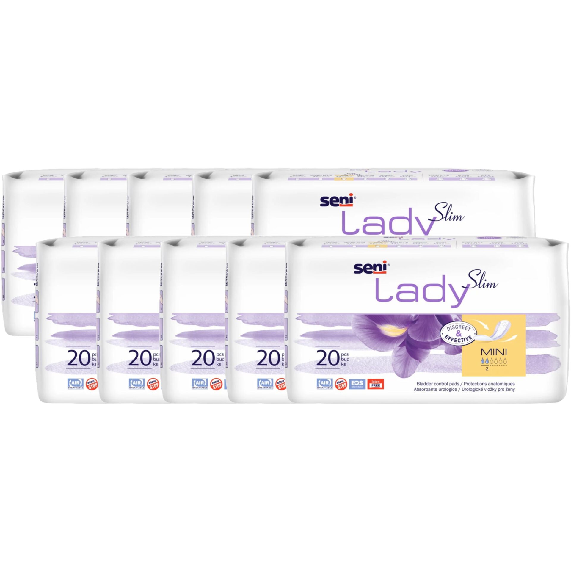 E-shop Seni Lady Slim Mini inkontinenčné vložky 10x20ks