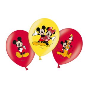 Sada 6 latexových balónov, model Mickey Mouse, Amscan, 27,5 cm 128975564 - Amscan