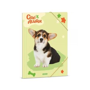 Ars Una: Cuki Állatok  Welsh Corgi A/4 gumis dosszié 128976020 - Irattartó mappa