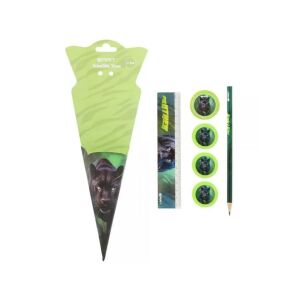 Spirit Panther 6 darabos írószer szett, tartalmaz ceruzát, radírt, vonalzót és hegyezőt - Írószer szett