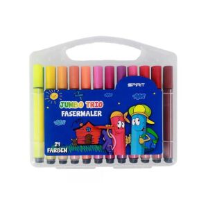 Spirit: Jumbo Trio vastag háromszögletű filctoll 24db-os szett 128976731 - Rajzeszköz