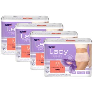 Seni Lady Pants M, eldobható inkontinencia fehérnemű, 4 x 10 darabos csomag - Seni