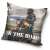Motoros párnahuzat, 40x40 cm, 'On the Road' mintával