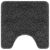 U-alakú fürdőszőnyeg sötétszürke 50x50 cm poliészter csúszásgátló 130959509