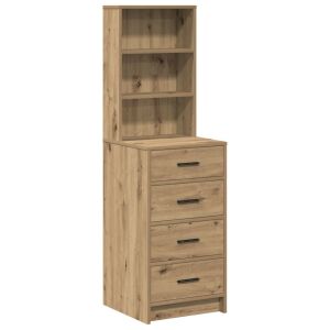 Highboard Kézműves Tölgy 40x41x135 cm Mérnöki Fa 129034357 - Babaszoba bútor