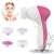 5 az 1-ben elektromos arctisztító kefe cserélhető fejekkel, rózsaszín és fehér