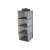 Organizator de raft suspendat gri, 4 niveluri, 30cm x 30cm x 80cm