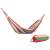 Single person hammock with carrying bag, red, yellow, green, blue stripes, outdoor relaxation