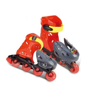 G21 játék - Görkorcsolya állítható mérettel 7" - 8,5" piros és szürke 129084401 - Görkorcsolyázás