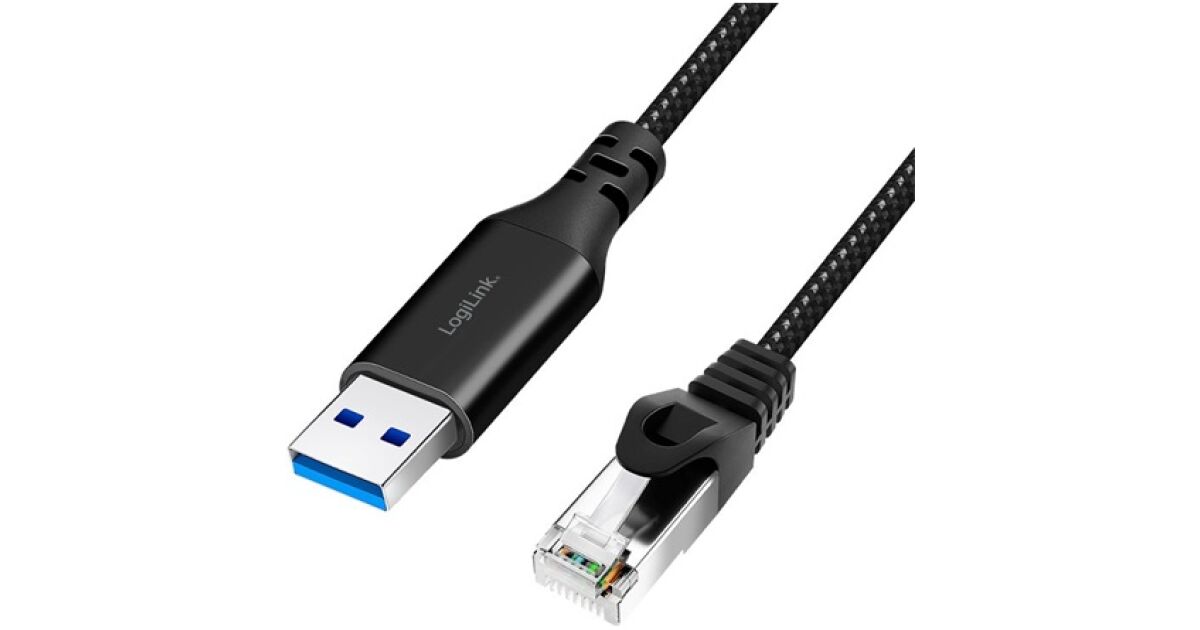 Cavo Di Rete LOGILINK CAT6A S/FTP 50 Metri | RJ45 Schermato In Rame, Resistente Per Esterni, Colore Nero