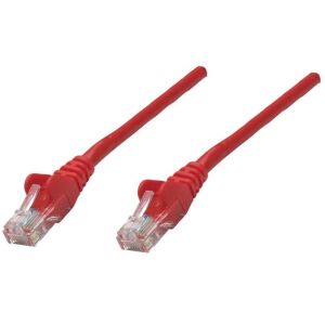 PatchCord 100% miedź Intellinet Cat.6 UTP, 0,5m, czerwony 129086415 - Manhattan