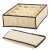 Beige 16-compartment underwear organizer for drawer, 38 cm x 28 cm x 10 cm