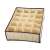 Beige 16-compartment underwear organizer for drawer, 38 cm x 28 cm x 10 cm