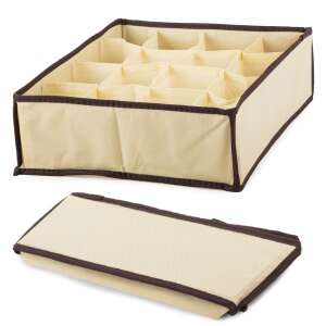 Beige 16-Fach-Unterwäsche-Organizer für Schublade, 38 cm x 28 cm x 10 cm - OEM Garderobenorganizer