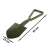 Folding shovel, pickaxe, saw, camping shovel, military shovel, survival shovel, green, 62 cm, size