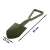 Folding shovel, pickaxe, saw, camping shovel, military shovel, survival shovel, green, 62 cm, size