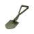 Folding shovel, pickaxe, saw, camping shovel, military shovel, survival shovel, green, 62 cm, unfolded