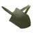 Folding shovel, pickaxe, saw, camping shovel, military shovel, survival shovel, green, 62 cm, unfolded