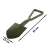 Folding shovel, pickaxe, saw, camping shovel, military shovel, survival shovel, green, 62 cm, size