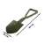 Folding shovel, pickaxe, saw, camping shovel, military shovel, survival shovel, green, 62 cm, size