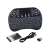 Wireless mini keyboard with touchpad and backlight, black, with battery, cable and receiver