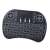 Wireless mini keyboard with touchpad and backlight, black