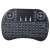 Wireless mini keyboard with touchpad and backlight, black