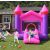 Kids playing on Pepita Castle inflatable bouncy house with slide