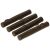 Four brown plastic logs for remote control tractor