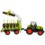 Green and black remote control tractor with trailer and logs, 2.4G, 3.7V, 500mAh