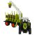 Green and black remote control tractor with trailer and logs, 2.4G, 3.7V, 500mAh