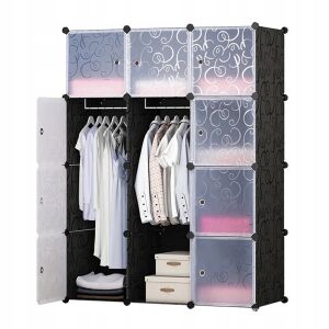 NAGY Modular Kleiderschrank 12X mit Kleidung und Aufbewahrungsboxen - Kinder & Jugendmöbel