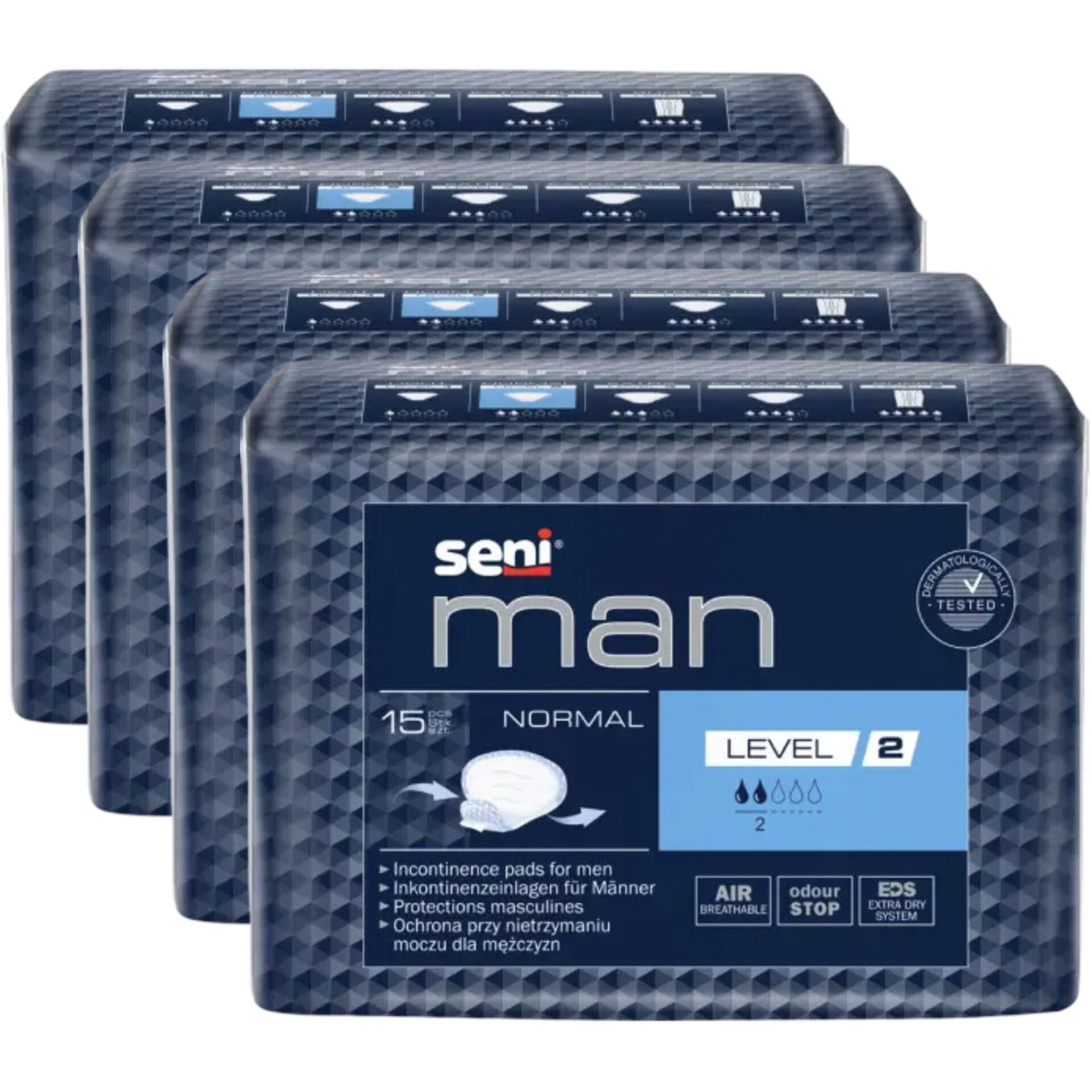E-shop Seni Man Normal Level 2 mužské inkontinenčné vložky 4x15ks