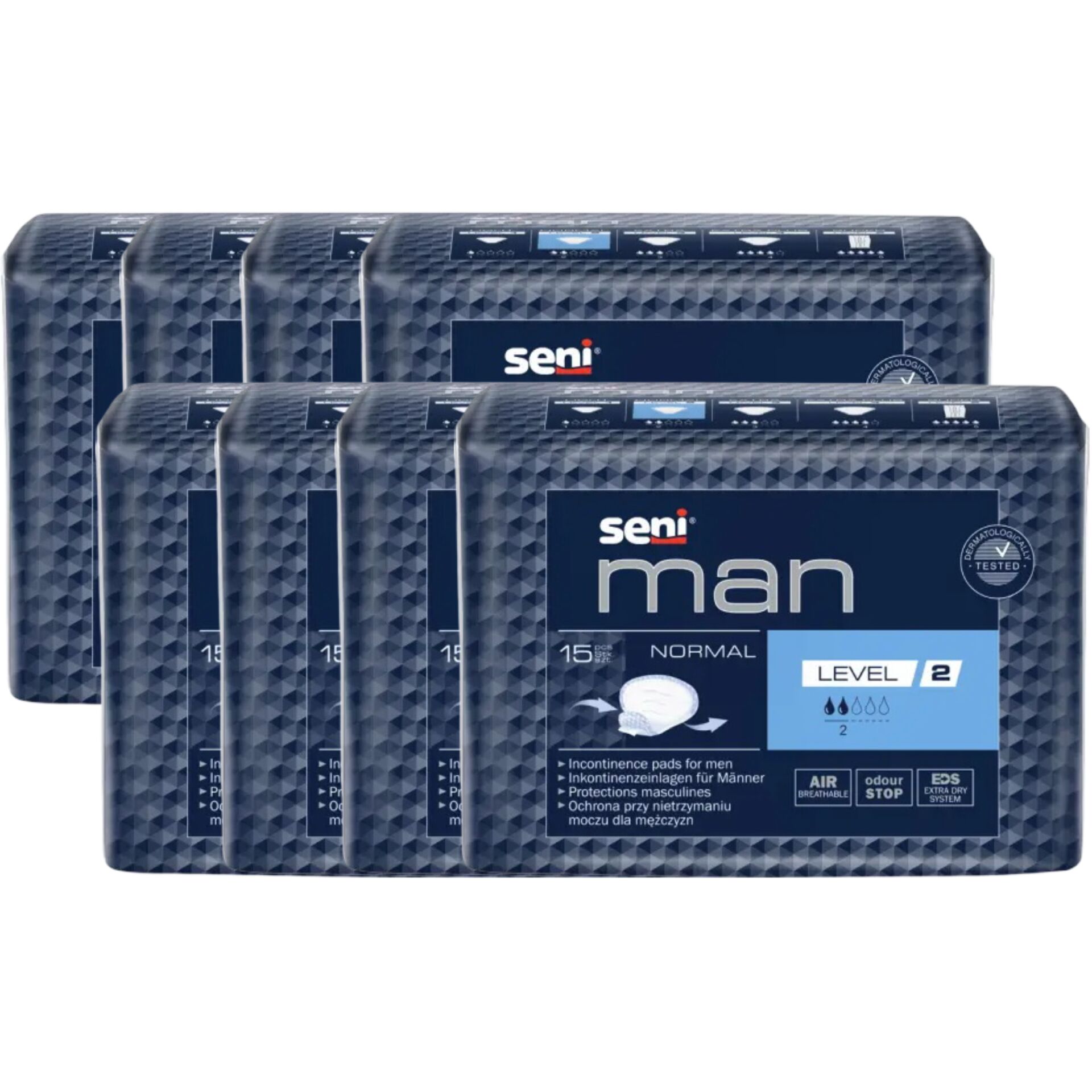E-shop Seni Man Normal Level 2 mužské inkontinenčné vložky 8x15ks