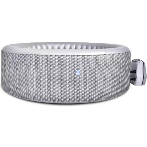 Avenli Venice 4-person inflatable hot tub, grey wicker design