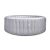 Avenli Venice 4-person inflatable hot tub, grey wicker design, angled view