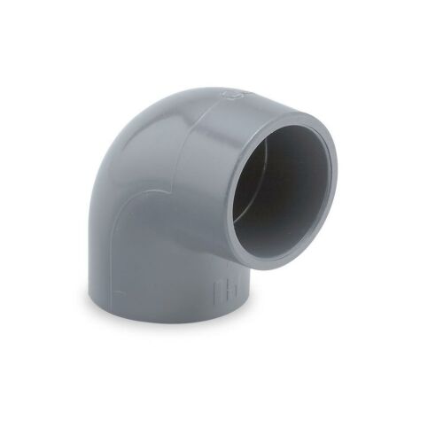 90 fokos PVC könyök idom, D 025 PN16 - Aqua