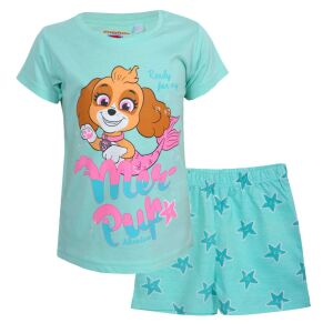 Nickelodeon Paw Patrol Skye Sommer Pyjama Set, türkisfarbenes T-Shirt und Shorts mit Sternmuster - Babys & Toddler