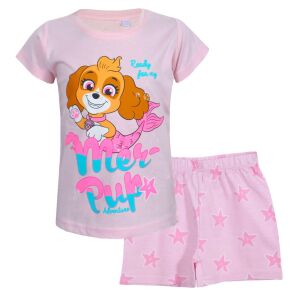 Set pijama de vară roz Nickelodeon Paw Patrol Skye pentru fete - Nickelodeon Pijamale pentru copii, cămăși de noapte