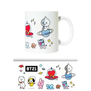 BT21 Keramiktasse mit Comicfiguren - Servierzubehör