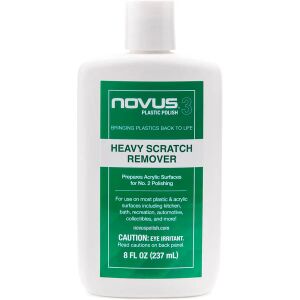 NOVUS No. 3 Îndepărtarea zgârieturilor adânci pentru suprafețe din plastic și acril, 8 fl oz (237 ml) - Instrument de îngrijire a mașinii