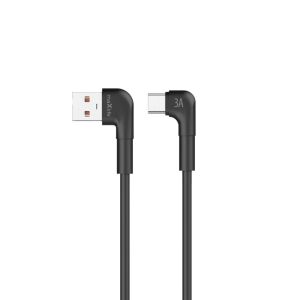Maxlife MXUC-09 USB-A - Type-C kábel 3A 2m - fekete 129110369 - Maxlife