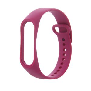 Szilikon szíj Xiaomi Mi Band 3/4 málnapiros 129112312 - Okosóra szíj