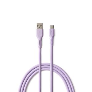 Colorum CK60-AC-09 USB-A - Type-C kábel 3A 1.8m - levendulaszín 129112592 - USB kábel
