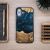 Bewood Neptune tok iPhone 16 Plus - barna-kék, fa és gyantából készült telefontok, egyedi design, kézzel készített, elülső nézet